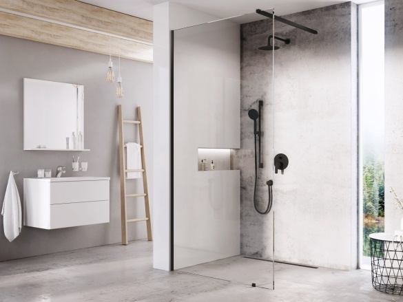 Ravak Walk-In Wall Set 70, bílá matná+transparent