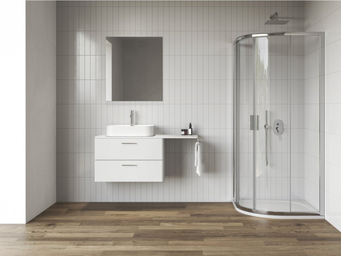 Ravak NBLCP4 80x80, čierna+transparent