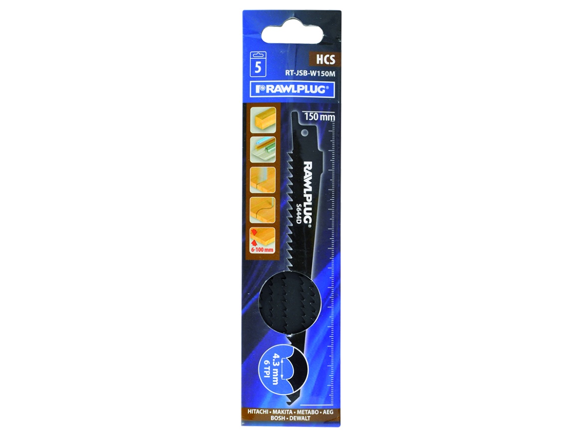 Rawlplug Pilový list do ocasové pily na dřevo 4 mm