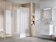 Ravak ASBRV2 80x80, bílá+pearl (4 díly)