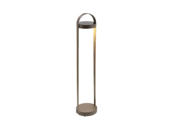 COSI Stojací lampa Cosilura, hnědá espresso