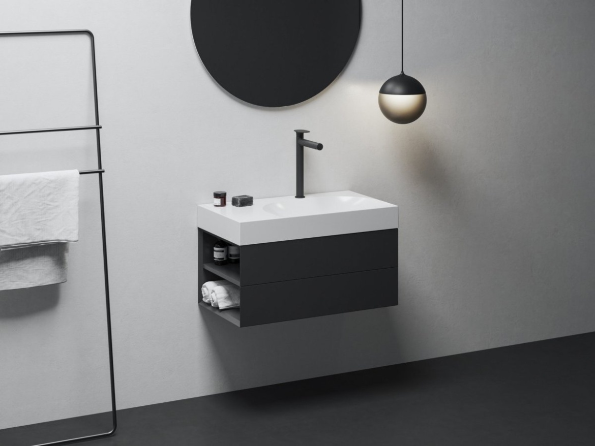 Ravak SG 015.10WHM Umyvadlová stojánková baterie 315 mm bez výpusti, bílá matná