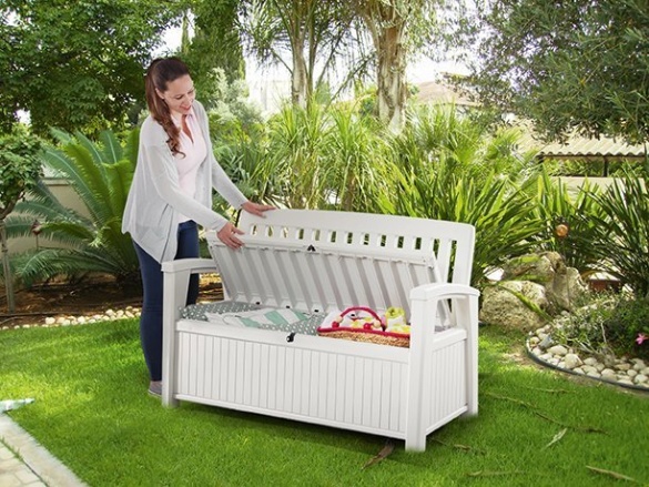 Keter Zahradní lavice  Patio Bench bílá