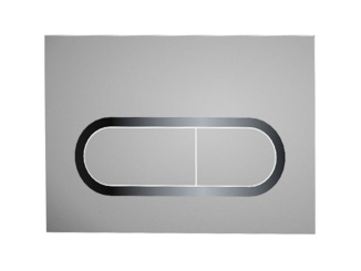 WC, bidety a pisoáry –  Ravak WC tlačidlo Chrome, satin