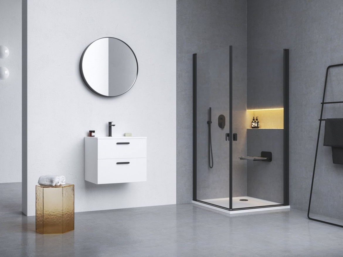 Ravak Sedadlo Chrome, clear/biela