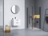 Ravak Sedadlo Chrome, clear/biela