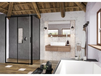 Sprchové kouty –  Ravak BLSPS 80, lesk+transparent