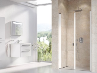 Sprchové kouty –  Ravak CSDL2 110, biela matná+transparent