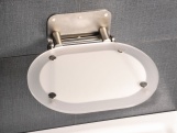 Ravak Sedadlo Chrome, clear/biela