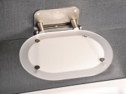 Ravak Sedadlo Chrome, clear/biela