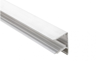 Příslušenství –  Guttaprofil ALU-U elox (s odkvapničkou) 10 mm prírodný hliník 10,00 mm 2130 mm