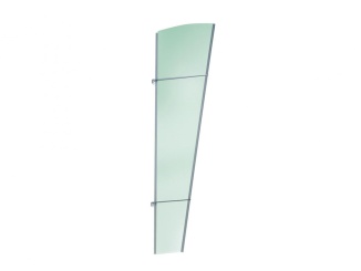 Vchodové stříšky Scobax –  Bočná stena Savespot XL 167 x 85 cm strieborná / zelená