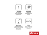 Ravak BM 040.01CR Nástenný ventil s bidetovou sprškou a integrovaným držiakom, chróm