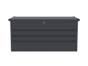 G21 Zahradní box  Denver 400 L, antracitový plechový