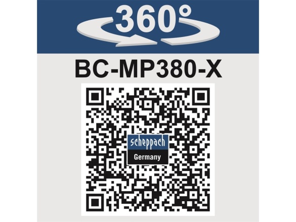 Aku sekačka Scheppach BC-MP380-X-SET XL2