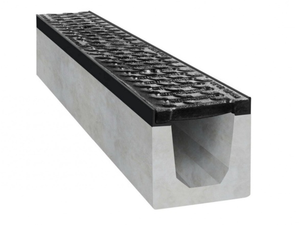Betonový žlab s litinovou mříží Gutta C250