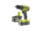 Aku bezuhlíkový 18 V šroubovák/vrtačka + 1x 2Ah + 1x 5Ah baterie + nabíječka ONE+ Ryobi RYOBI R18DD7-252S
