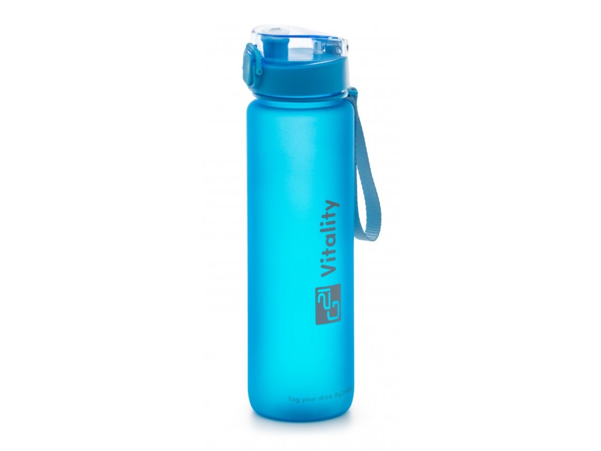 G21 Láhev  na pití, 1000 ml, modrá-zmrzlá