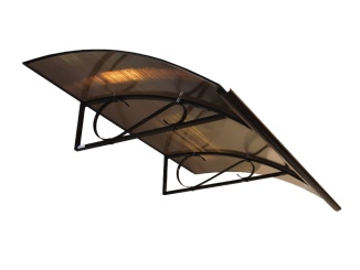 Vchodové stříšky Scobax –  Savespot Lord 160 x 90 cm hnedá / bronz