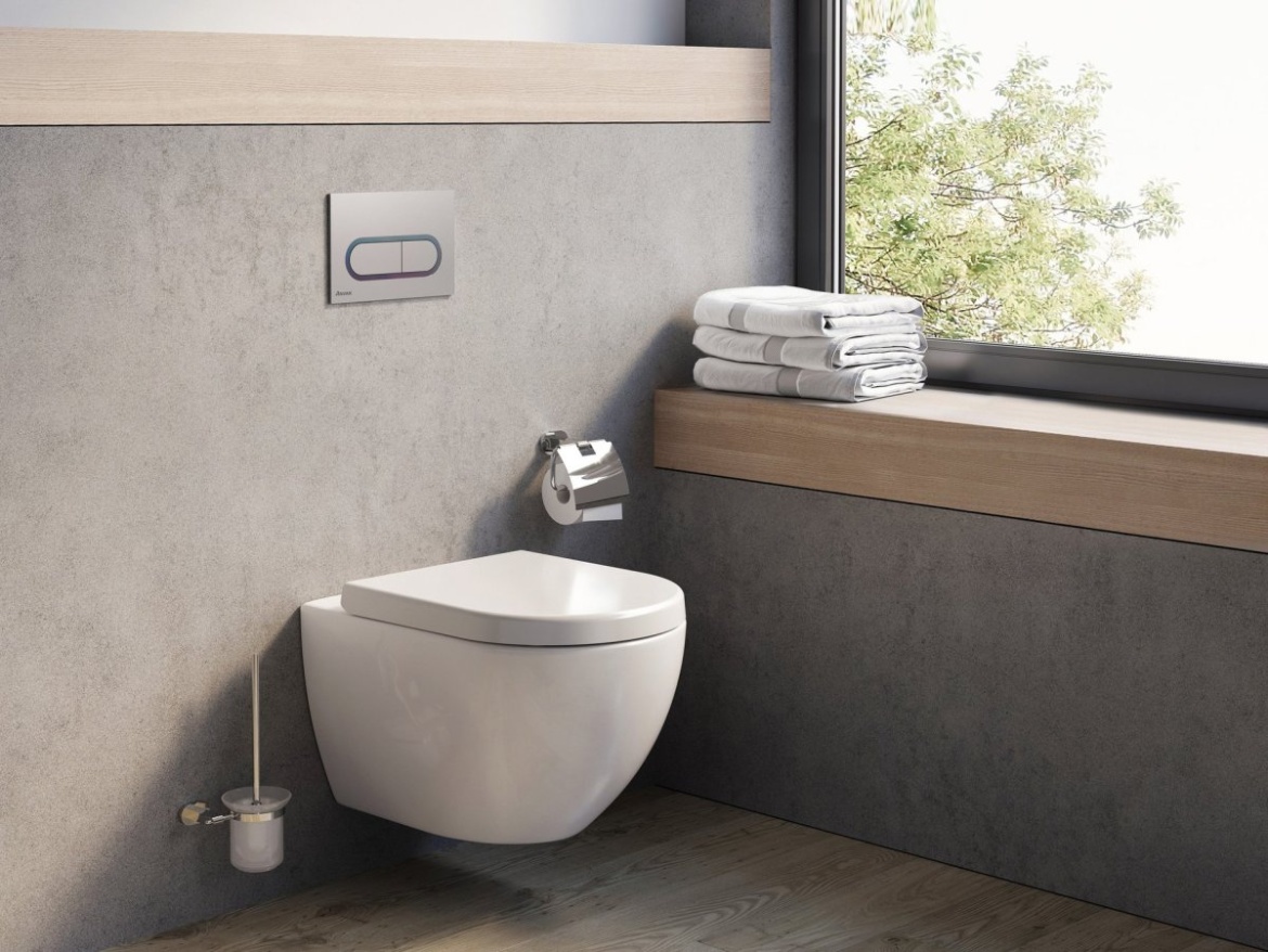 Ravak WC Uni Chrome Rim, závěsný, bílá