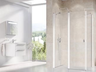 Sprchové kouty –  Ravak CPS 80, bílá matná+transparent
