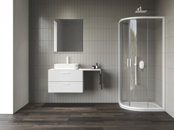 Ravak NBLCP4 80x80, čierna+transparent