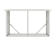 G21 Přístřešek na dřevo  WOH 682 - 302 x 119 cm, zelený