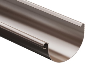 Žlaby –  Gutta Aqua odkvapový žľab PVC 75 x 3000 mm hnedá