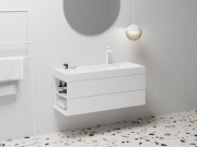 Ravak SD Lite 120 L skrinka pod umývadlo Grey Green