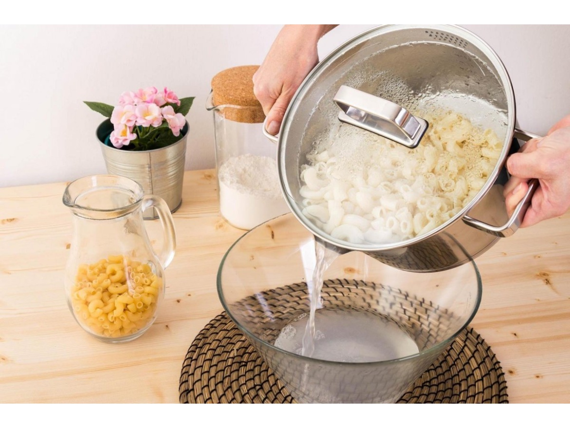 G21 Sada nádobí  Gourmet Magic s cedníkem, 4 díly, nerez
