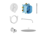 Ravak SG 090.10WHM Sprchový podomítkový set, bílá matná