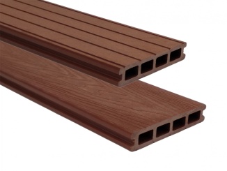 Terasová prkna WPC Gutta –  Gutta Guttadeck terasové prkno WPC 3D teak, 140 x 25 x 4000 mm