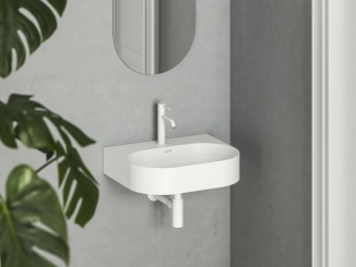 Umyvadla –  Ravak Umyvadlo Ceramic Slim Wall O 55 N, s otvorem pro baterii, s přepadem, bílá matná