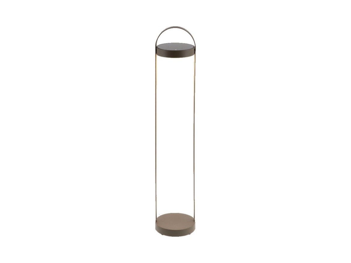 COSI Stojací lampa Cosilura, hnědá espresso