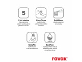 Ravak SL 014.20BLM Umývadlová batéria 230 mm bez odtokovej armatúry, čierna matná