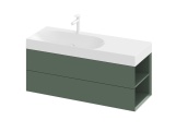 Ravak SD Lite 120 L skrinka pod umývadlo Grey Green