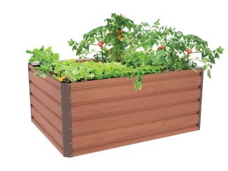 Záhony –  G21 Vyvýšený záhon  Daisy 120 x 90 x 52 cm, plechový, hnědý
