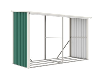 Dřevníky –  G21 Přístřešek na dřevo  WOH 682 - 302 x 119 cm, zelený