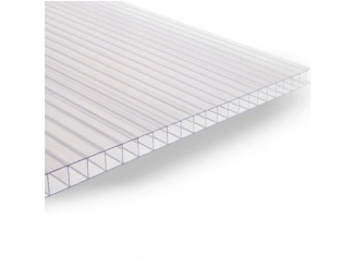 Plastové –  Lexan Polykarbonátová komůrková deska 6 MM ČIRÁ, 2 stěny