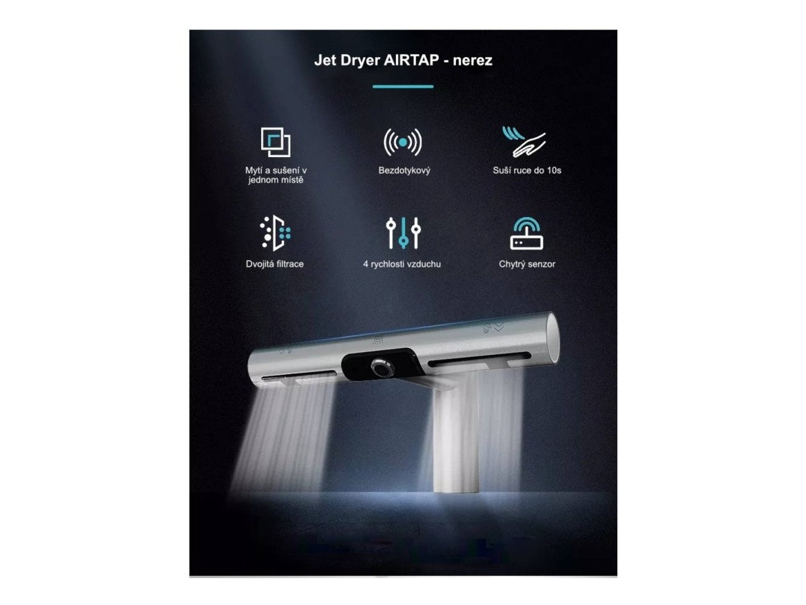 Vysoušeče rukou Jet Dryer AIRTAP 2v1 - kulatá