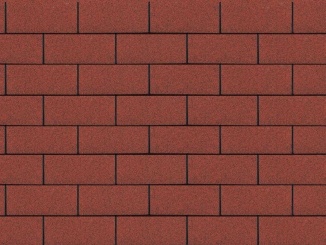Asfaltové střešní šindele –  Gutta Guttatec Rectangular SBS červená