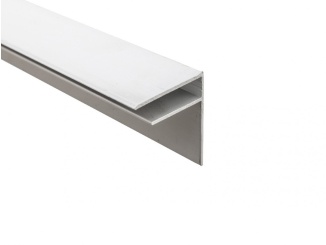 Gutta –  Guttaprofil ALU-F elox 10 mm prírodný hliník 10,00 mm 2000 mm