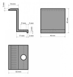 G21 Úchyt panelu krajní stříbrný, pro panel 35 mm