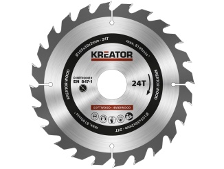 Příslušenství –  Kreator Pilový kotouč na dřevo 165mm