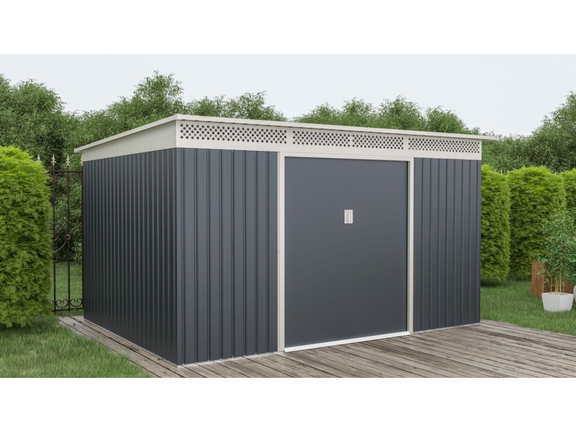 G21 Zahradní domek  GRAH 915 - 340 x 269 cm, antracitový