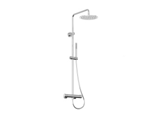 Ravak –  Ravak SG 091.00CR Sprchový sloup s termostatickou baterií, posuvný, se sprchovým setem, chrom
