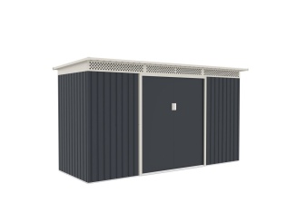 Zahradní domky –  G21 Zahradní domek  GRAH 483 - 340 x 142 cm, antracitový