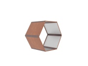 G21 Přístřešek na dřevo  HEX 53 - 92 x 60 cm, hnědý