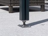 Hliníková pergola - čirý / bílá konstrukce Gutta Terrassendach Premium