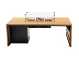 Stůl s plynovým ohništěm COSI Cosibridge 140 Wood